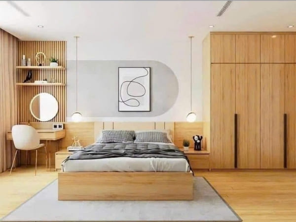 Trọn bộ combo nội thất thiết kế như mẫu, tủ áo cánh kính